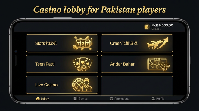 Lobby view of CZ777 Game for Pakistan users